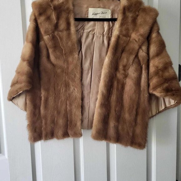 Beautiful Vintage Hopper Fur Stole/Shoulder Wrap believed to be Mink??? - Picture 4 of 4